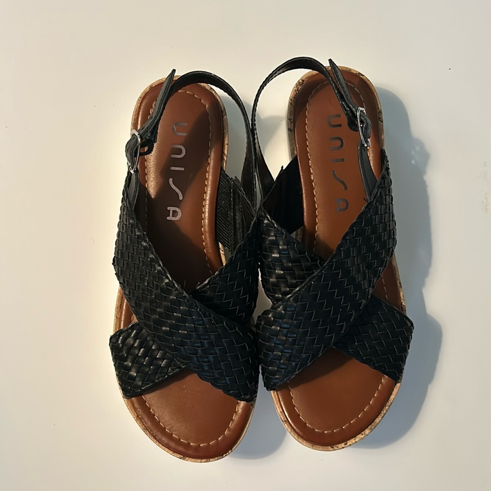 UNISA | back braided cross strap sandals